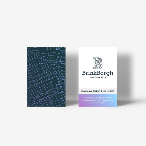 Brinkborgh Makelaardij beeldmerk & huisstijl ontwerp by Clic.