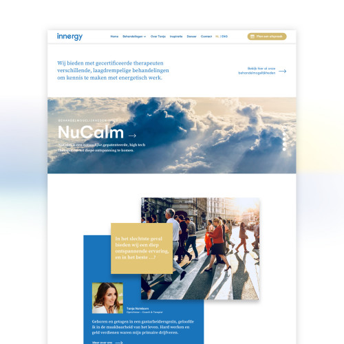 Branding en website realisatie voor Innergy online.
