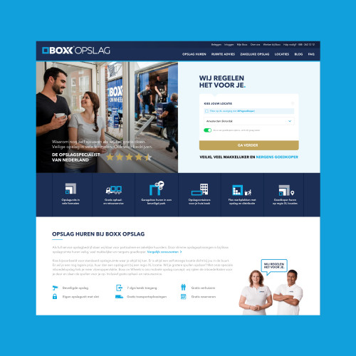 Boxx biedt tijdelijk opslag mogelijkheden door heel Nederland. Wij hebben het UX design, illustraties en de online identiteit verzorgt.