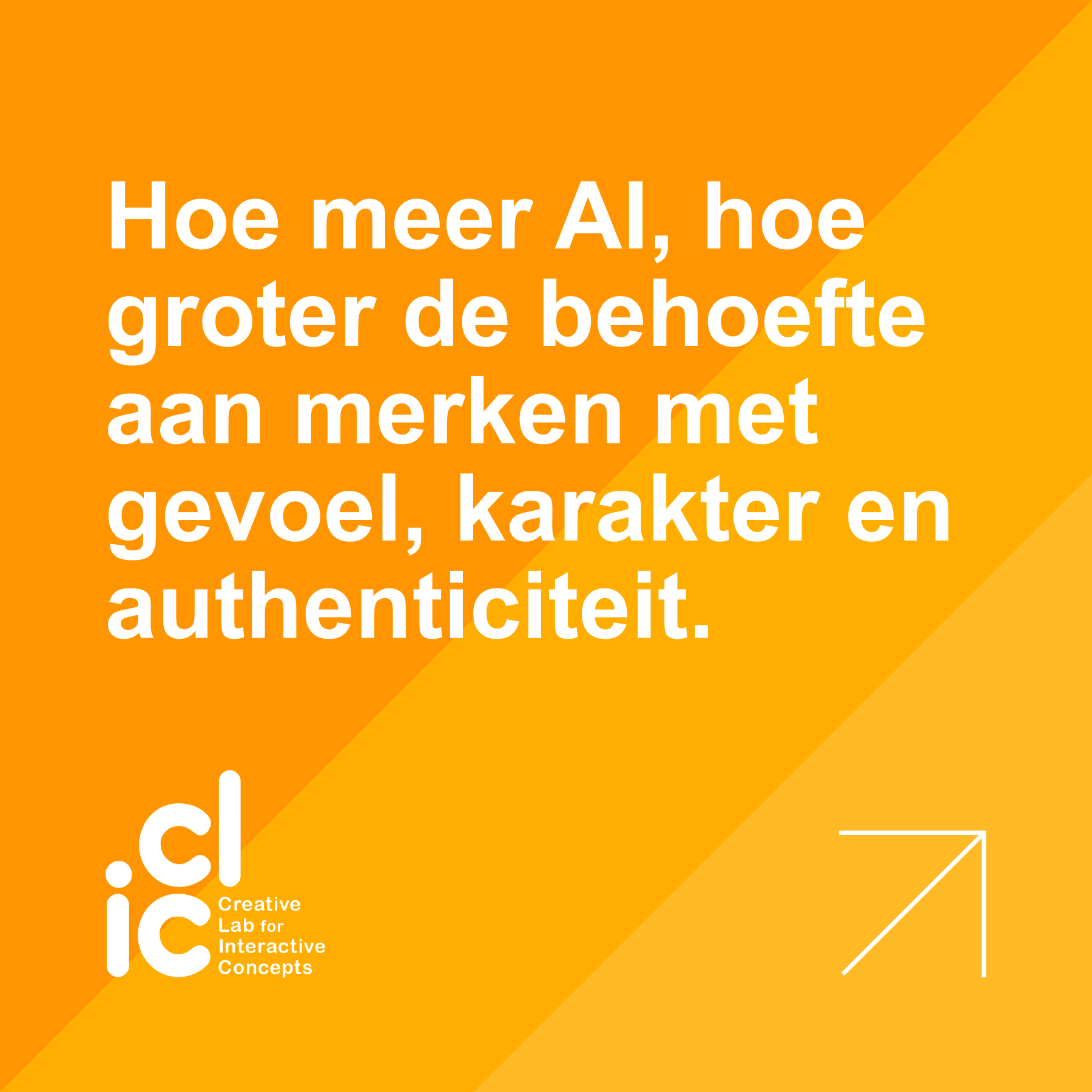 AI is niet meer weg te denken en helpt ons allemaal bij het sneller en slimmer realiseren van ideeën, content en oplossingen. Hoe makkelijker het wordt om te creëren, hoe moeilijker het wordt om herkenbaar te blijven. Uit verschillende onderzoeken blijkt dat steeds meer merken er hetzelfde uitzien, hetzelfde aanvoelen en hetzelfde klinken. Daarmee dreigen ze op te gaan in de AI-brei die geen mens meer raakt.