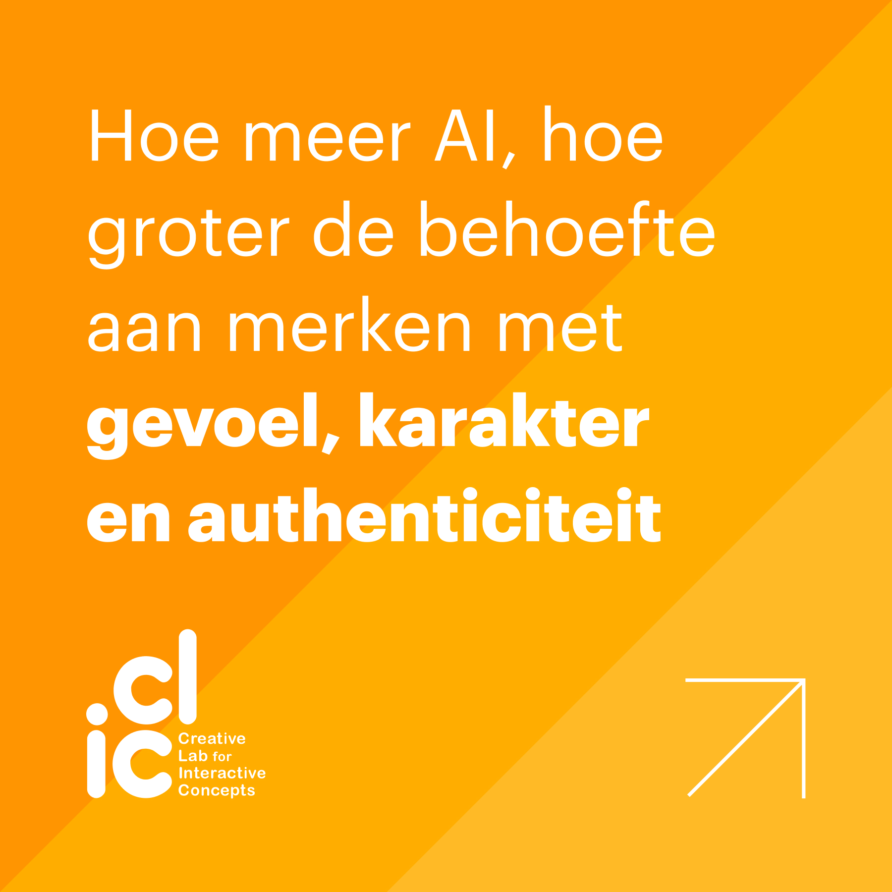 AI is niet meer weg te denken en helpt ons allemaal bij het sneller en slimmer realiseren van ideeën, content en oplossingen. Hoe makkelijker het wordt om te creëren, hoe moeilijker het wordt om herkenbaar te blijven. Uit verschillende onderzoeken blijkt dat steeds meer merken er hetzelfde uitzien, hetzelfde aanvoelen en hetzelfde klinken. Daarmee dreigen ze op te gaan in de AI-brei die geen mens meer raakt.
